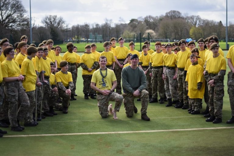Brakenhale School Cadets undertake challenge in aid of Hope for Hasti