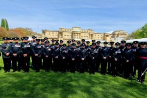 The Waterloo Band & Bugles Perform at Buckingham Palace Garden Party