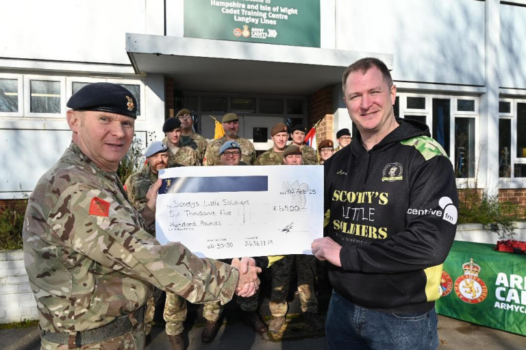 Hants & IOW Commandant’s Charity Donation