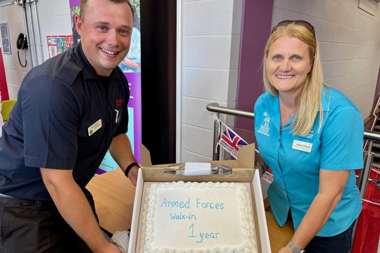 Blue Light Hub Armed Forces walk-in celebrates first anniversary!