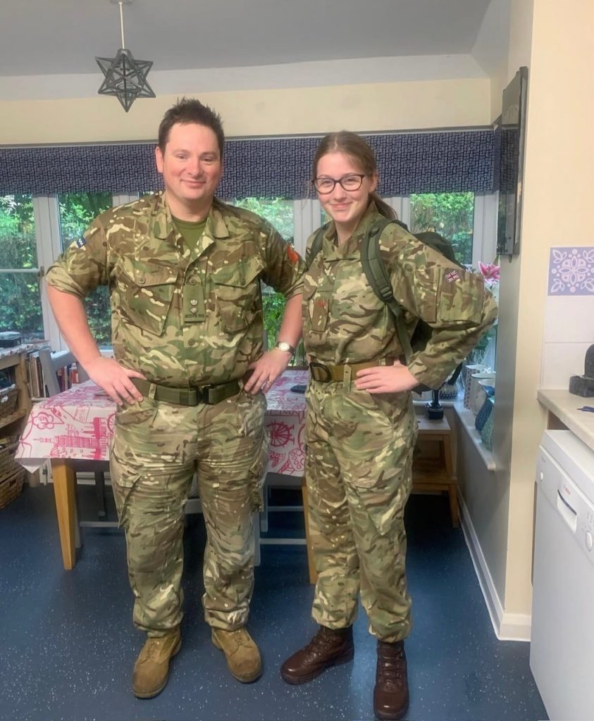 Cdt Sgt OBrien with father