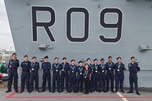Medway Sea Cadets Take Part in Exclusive Visit to HMS Prince of Wales