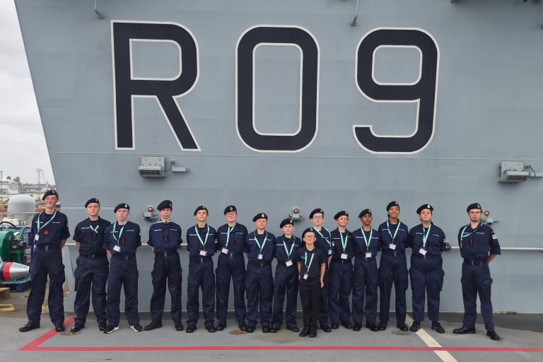 Medway Sea Cadets Take Part in Exclusive Visit to HMS Prince of Wales